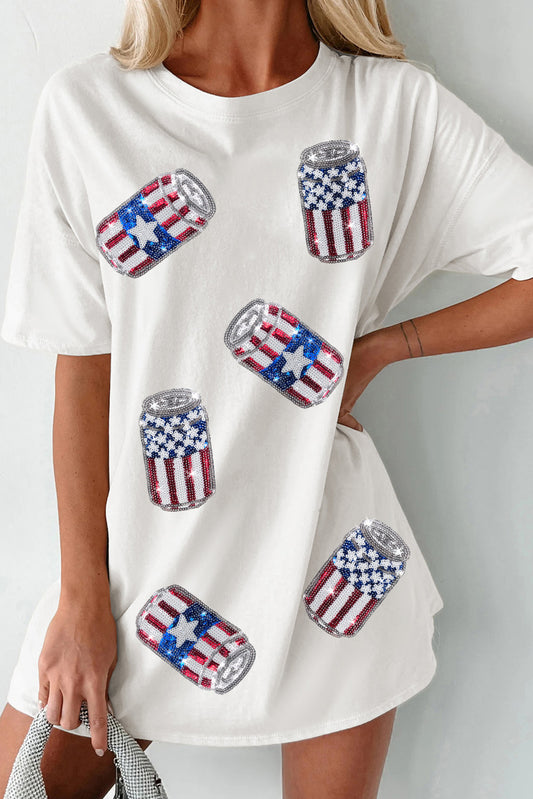 Sparkle & Sip USA Graphic Tee