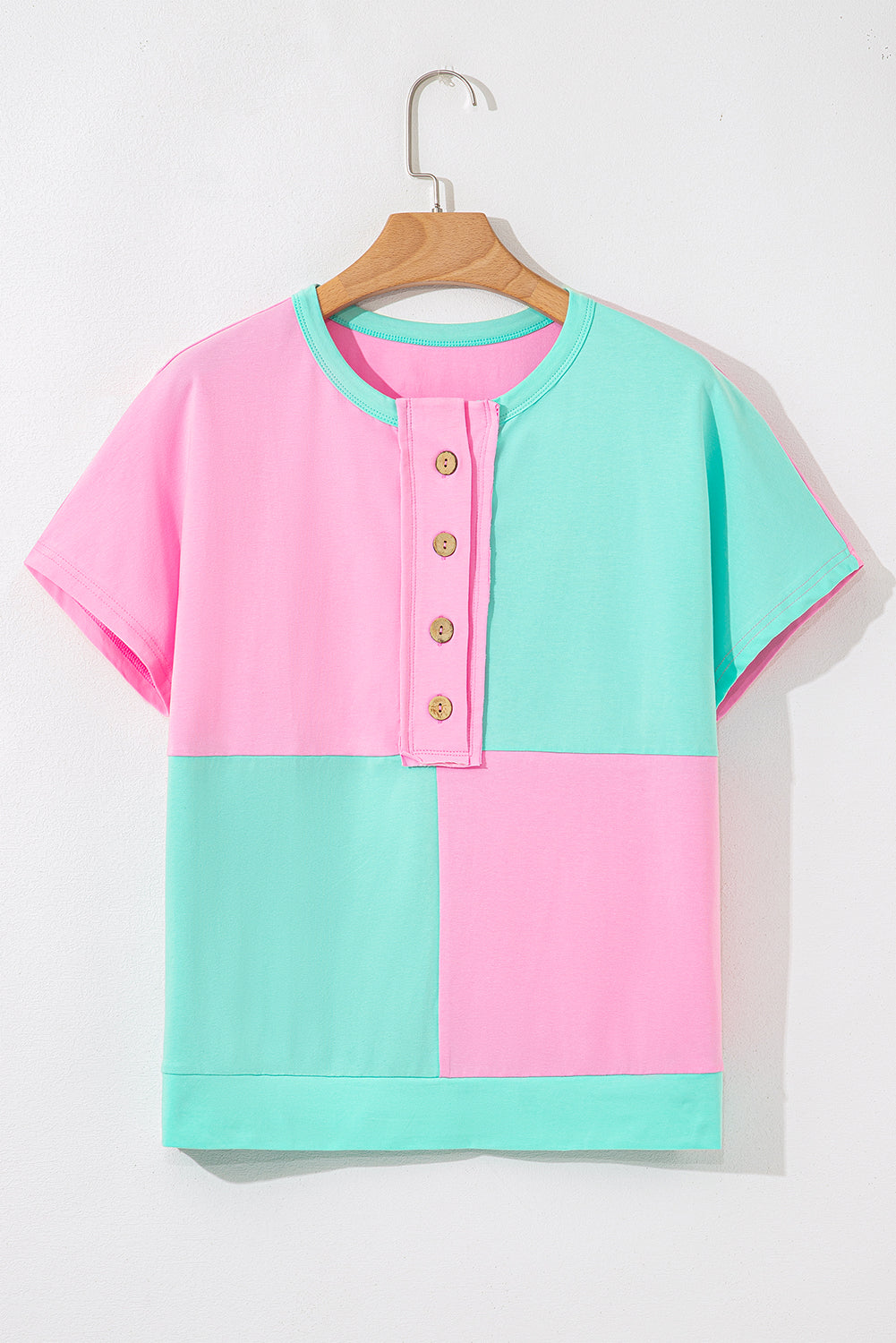 Coastal Mint Colorblock Top