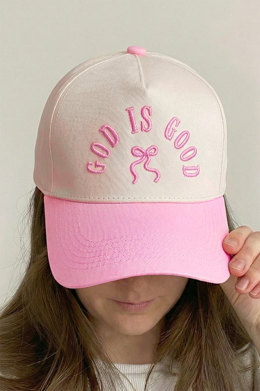 “Pink Faith Bow Baseball Cap”