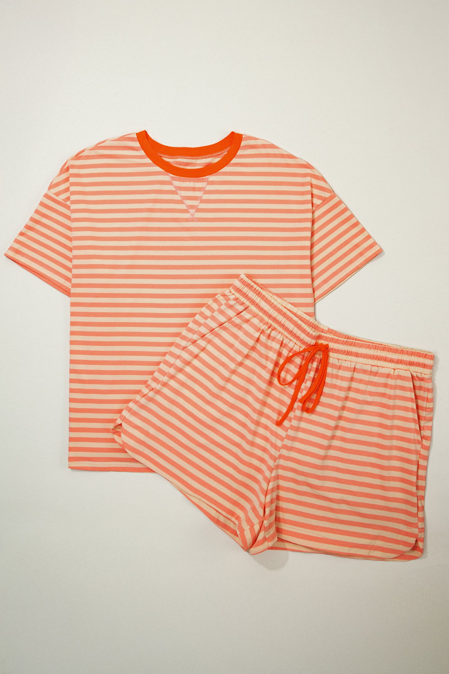 Pink Stripe Lounge Set