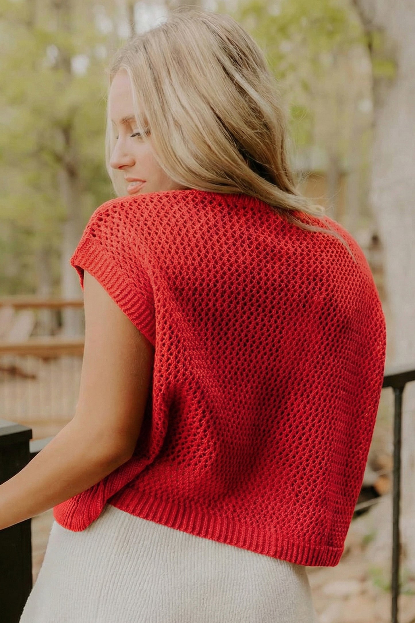 Red Flag Graphic Tee Sweater
